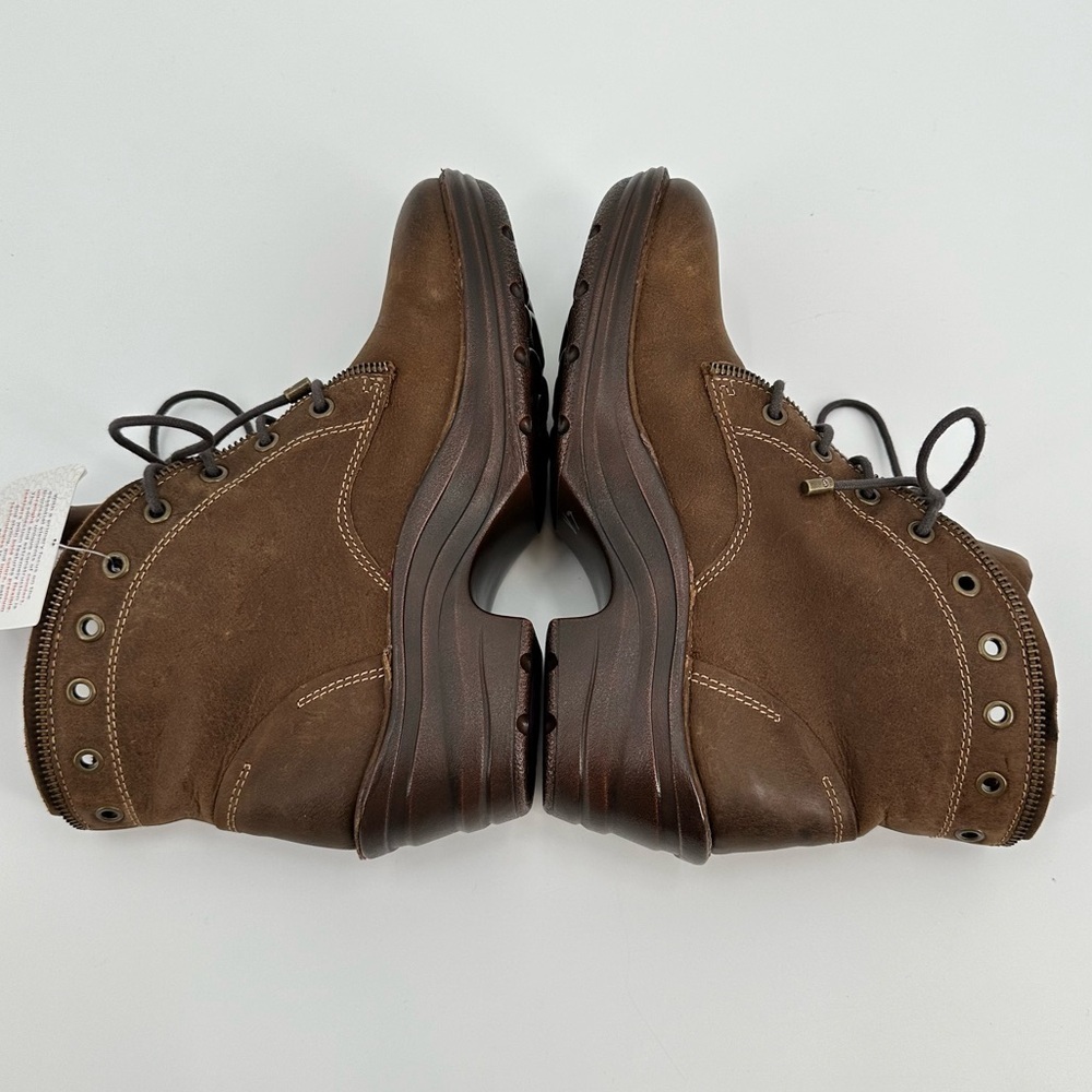 Bionica NWT Rangley Brown Leather Lace Up Bright Interior Detailed Boots Size 8M - Picture 8 of 16